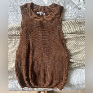 Reformation brown knit tank xs. Never worn